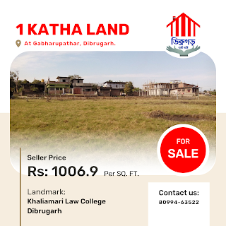 1 Katha Land For Sale In Dibrugarh at Khalihamari