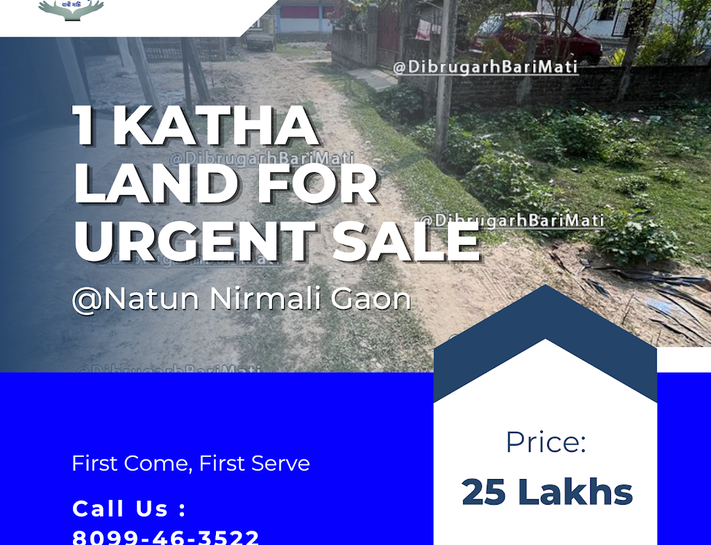1 Katha land for sale at Natun Nirmali Gaon in Dibrugarh