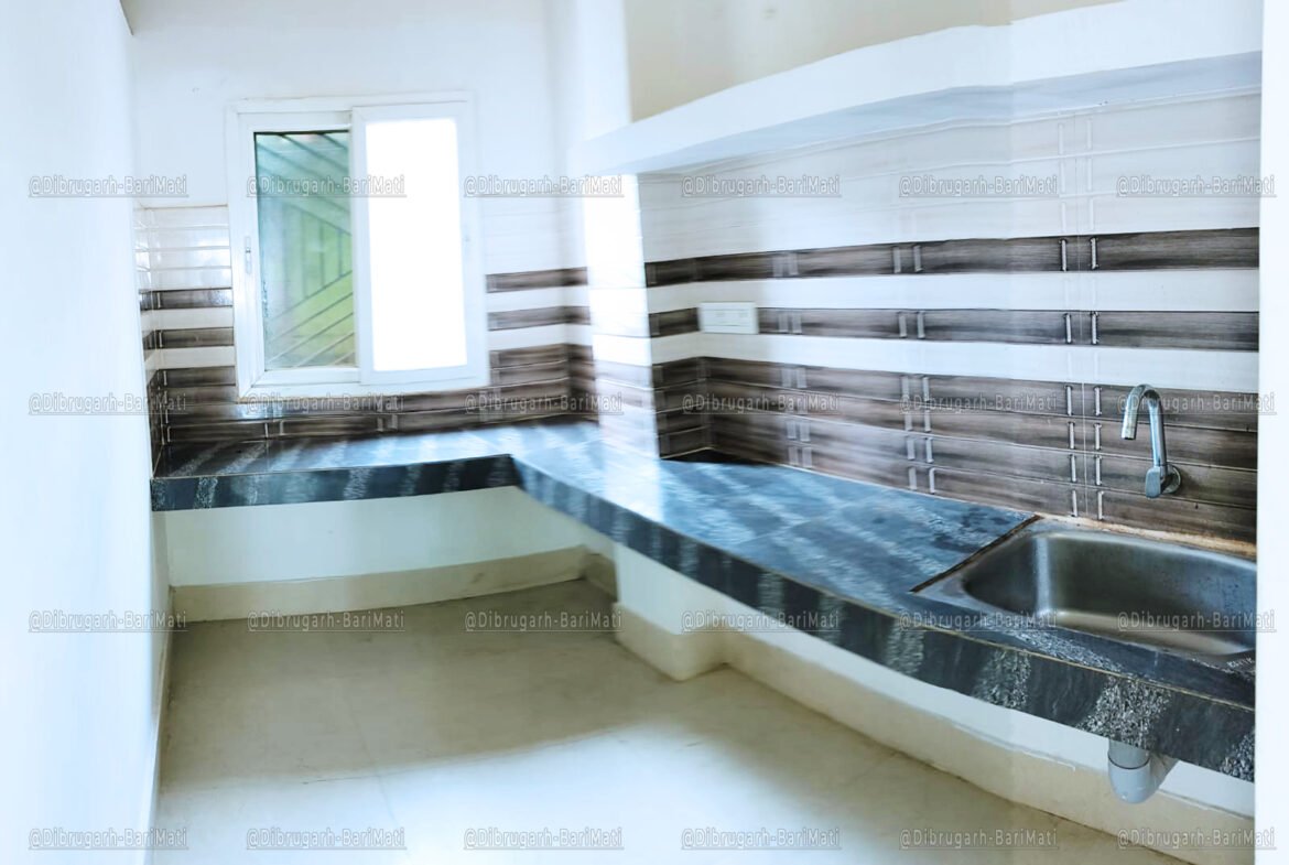 Kitchen view of rent house in Dibrugarh