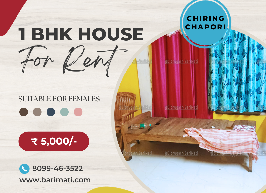 1 BHK house for rent under 5000 for females
