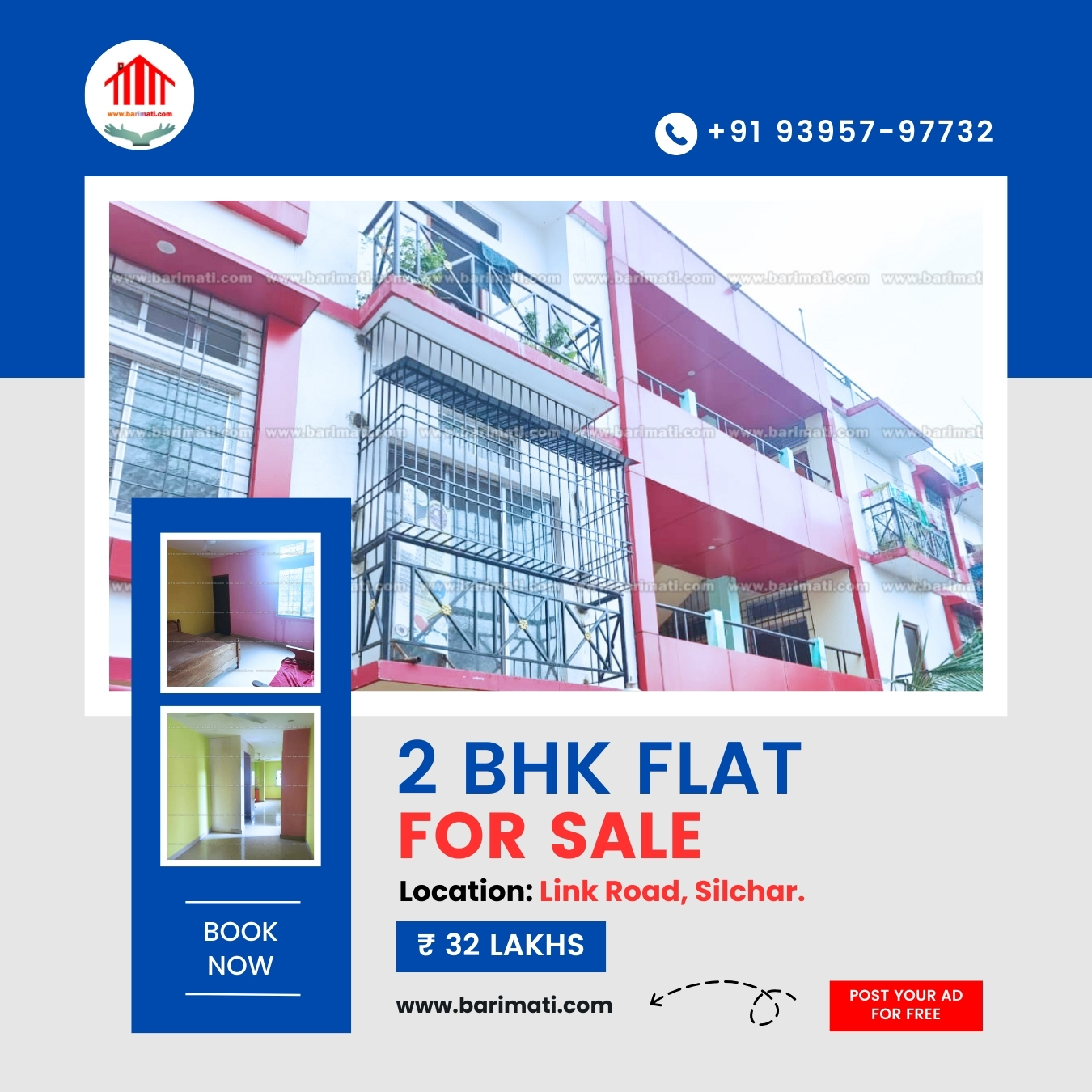 2 bhk flat for sale in Silchar, Assam