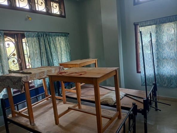 Prime location 2 BHK house at South Amolapatty, Dibrugarh, semi-furnished, on the ground floor, available for families or working bachelors at ₹10,000/month.