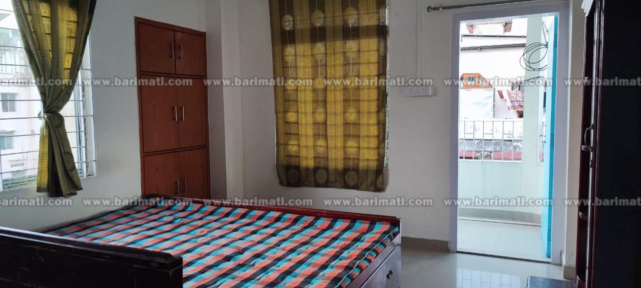 Luxurious fully furnished 2 BHK flat in Bhangagarh, Guwahati, 3rd floor rental with gas stove, refrigerator, and all essential furniture under ₹20,000