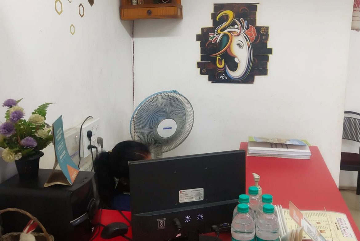 Spacious, fully furnished restaurant available for rent at Chowkidinghee, Dibrugarh, with all necessary amenities, 3rd floor, for ₹25,000 monthly