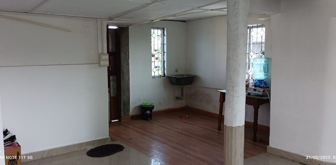 Prime location 1BHK house for rent at Milan Nagar, Dibrugarh, ground-floor unit, available for under ₹5,000 per month