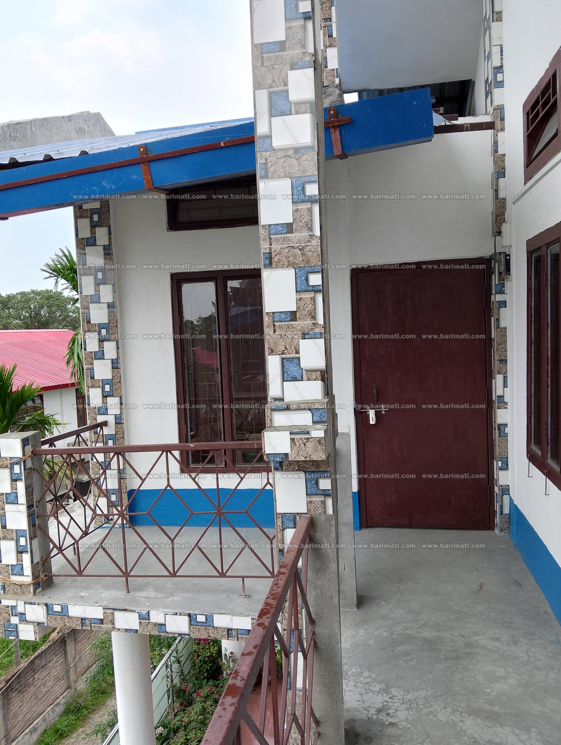 Good environment 2-bedroom house for rent at Milan Nagar, Dibrugarh, first floor, peaceful neighborhood, rent ₹6,500 per month