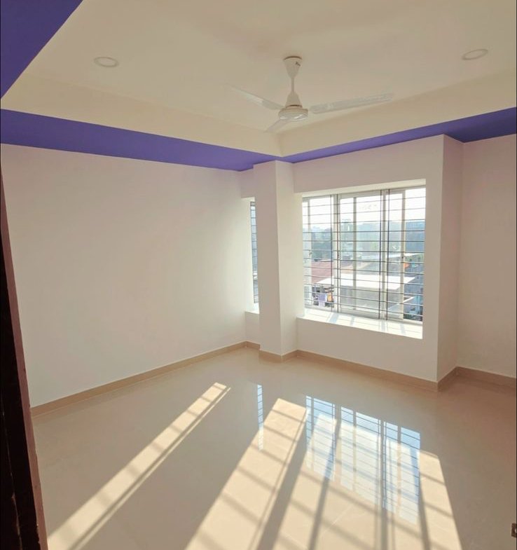 Modern 2 BHK flat for rent at Khalihamari, Dibrugarh, featuring 2 baths, 5th-floor convenience with lift access, situated in the heart of the city, rent Rs 18,000