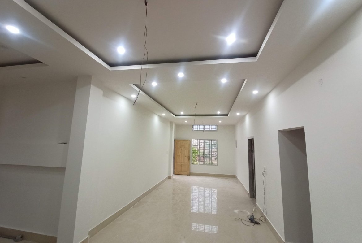 Bright 3 BHK home for rent on the 1st floor in Lokhra, Guwahati, under Rs 15,000, complete with two bathrooms and a car parking space in a sought-after area.
