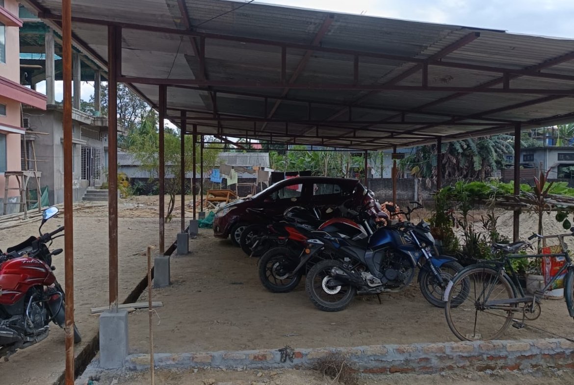 Modern 2 BHK home on rent in Banipur, offering car parking and tranquil environment for stress-free daily life