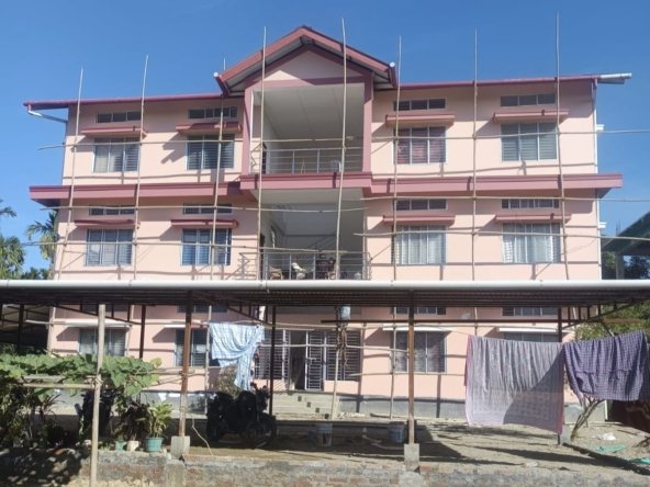 ental property in Banipur, Dibrugarh – 2 BHK house with private car space, first-floor unit in a quiet and safe area